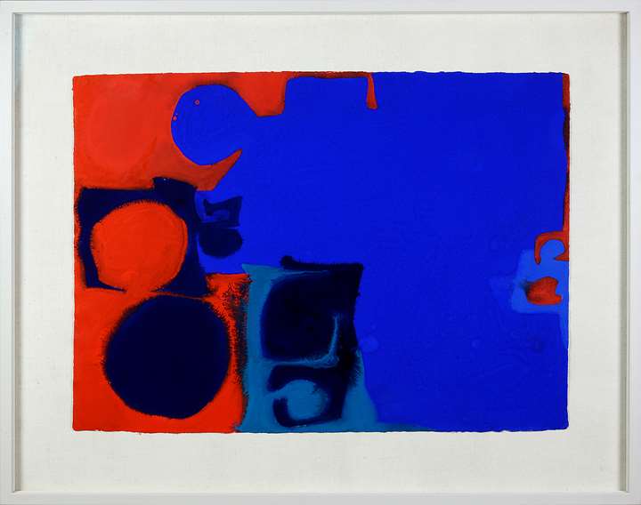 Scarlet and Indigo To Left of Ultramarine